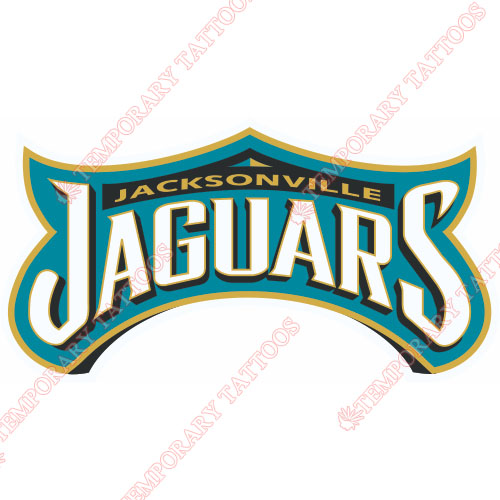 Jacksonville Jaguars Customize Temporary Tattoos Stickers NO.548